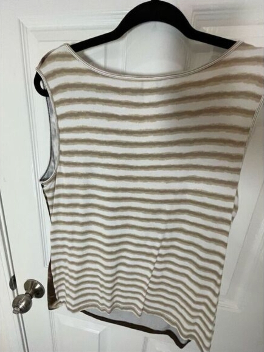 Christopher & Banks Beige and Brown Floral Cowl Neck Camisole - Picture 2 of 6
